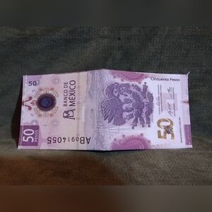 Mexican 50 Peso Wallet